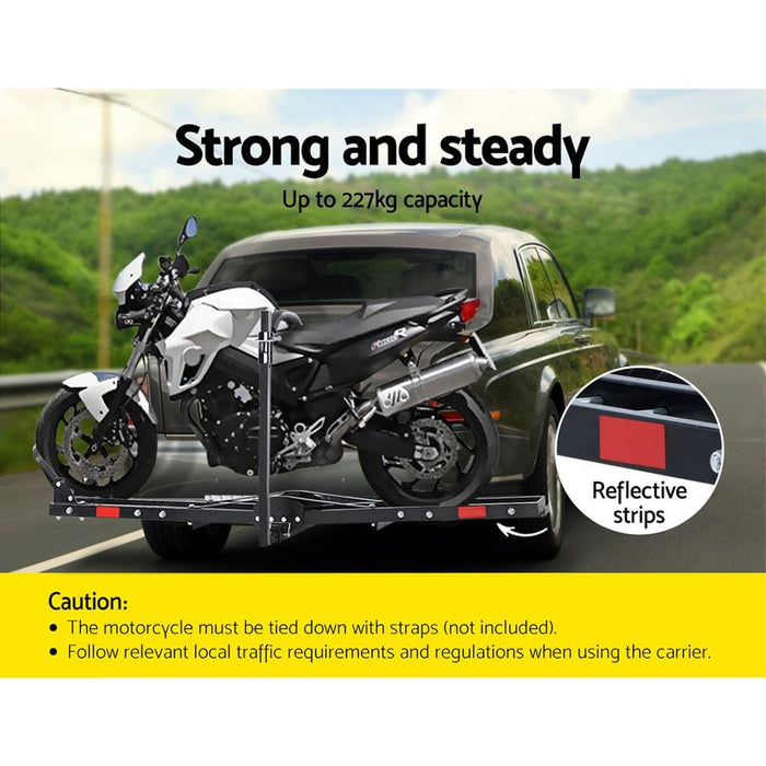 Giantz Motorcycle Motorbike Carrier Rack 2’ Towbar Arm