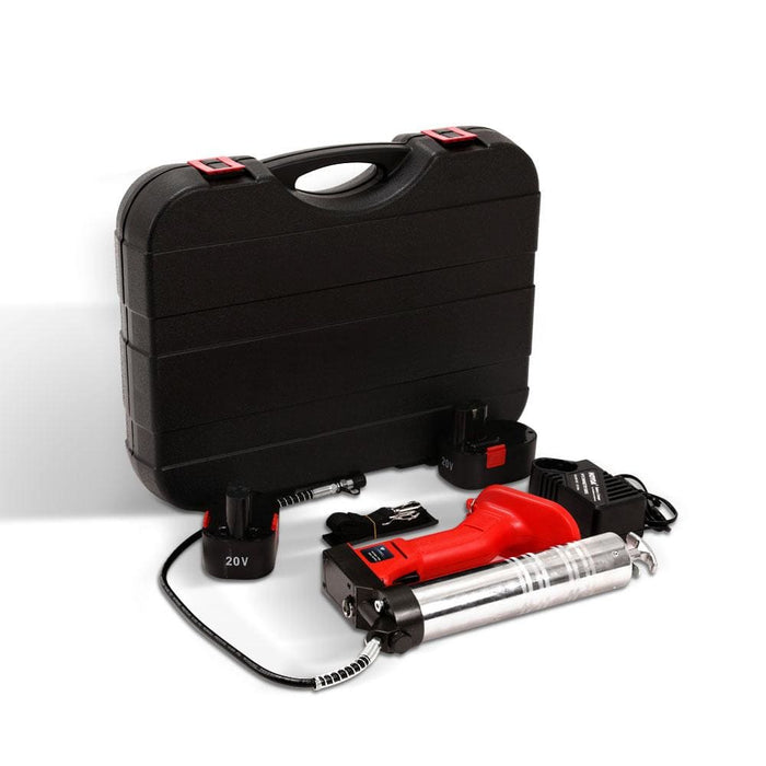 Giantz 20v Rechargeable Cordless Grease Gun - Red