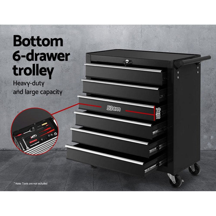 Giantz Tool Box Chest Trolley 16 Drawers Cabinet Cart