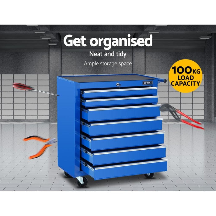 Giantz Tool Chest And Trolley Box Cabinet 7 Drawers Cart