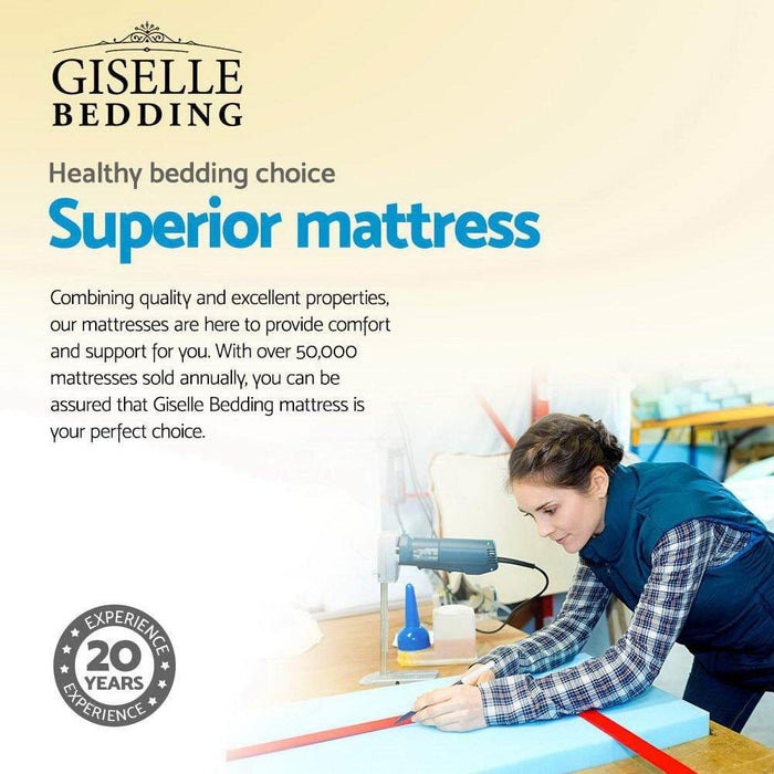 Giselle Bedding Alanya Euro Top Pocket Spring Mattress 34cm