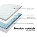 Giselle Bedding Cool Gel 7-zone Memory Foam Mattress Topper