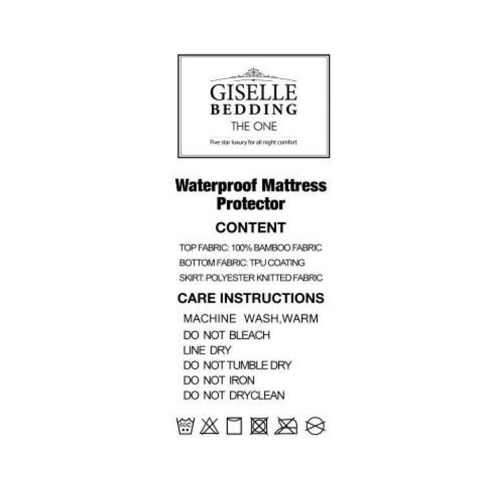 Giselle Bedding King Size Waterproof Bamboo Mattress