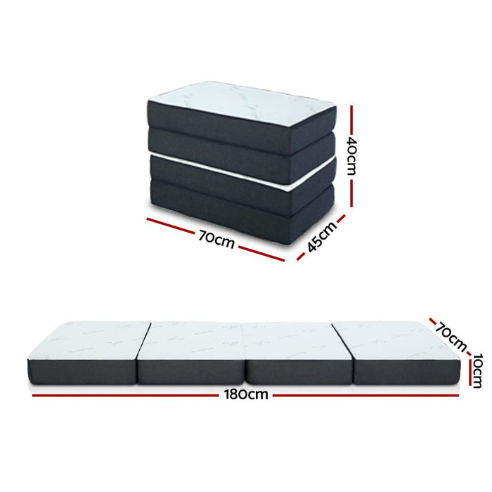 Giselle Bedding Portable Mattress Folding Foldable Foam