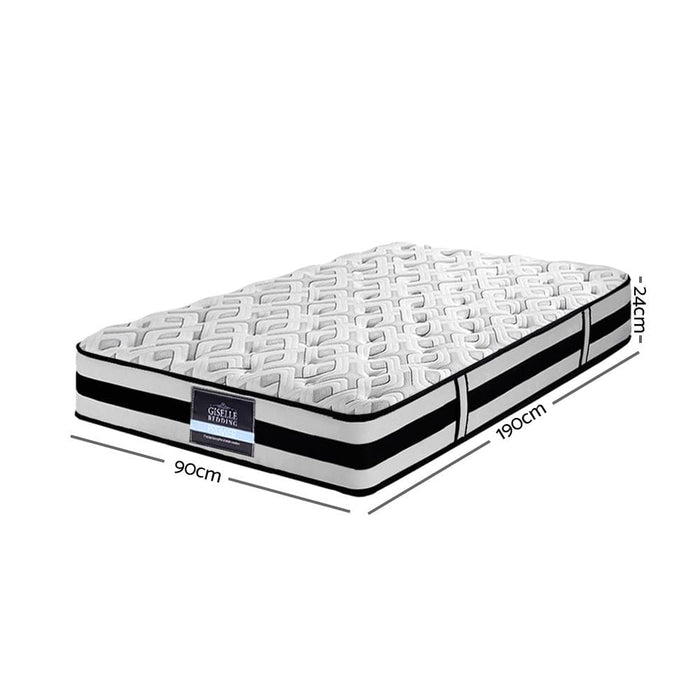 Giselle Bedding Rumba Tight Top Pocket Spring Mattress 24cm