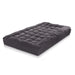 Giselle Single Mattress Topper Pillowtop 1000gsm Charcoal