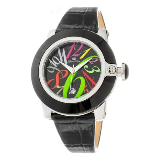 Glam Rock Gr32018-bb Ladies Quartz Watch Black 44mm