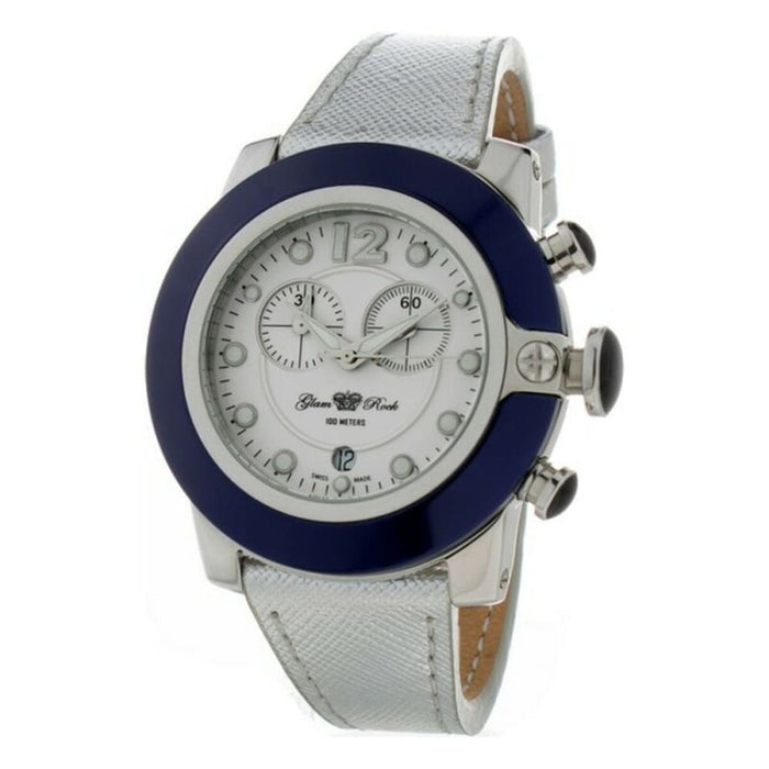 Glam Rock Gr32116 Ladies Quartz Watch White 44mm