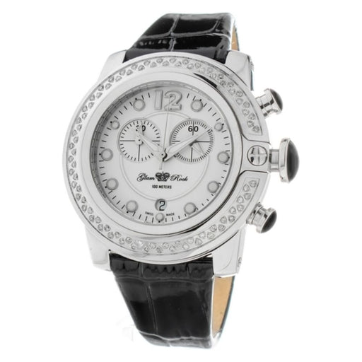 Glam Rock Gr32174d Ladies Quartz Watch White 46mm