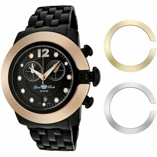 Glam Rock Gr32183 Men’s Quartz Watch Black 44 Mm