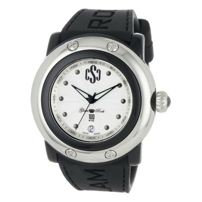 Glam Rock Gr62020 Ladies Quartz Watch White 46mm