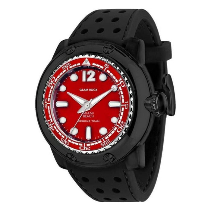 Glam Rock Mb26018 Ladies Quartz Watch Red 49mm