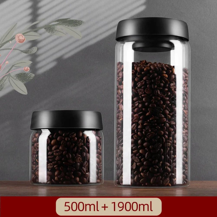 Glass Airtight Canister Set For Fresh Food Storage