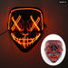 Glowing Cosplay El Wire Neon Mask Scary Skull Masquerade