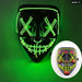 Glowing Cosplay El Wire Neon Mask Scary Skull Masquerade