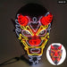 Glowing Cosplay El Wire Neon Mask Scary Skull Masquerade