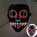 Glowing Cosplay El Wire Neon Mask Scary Skull Masquerade