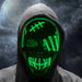 Glowing Neon Horror Skull Mask Party Decor Luminous