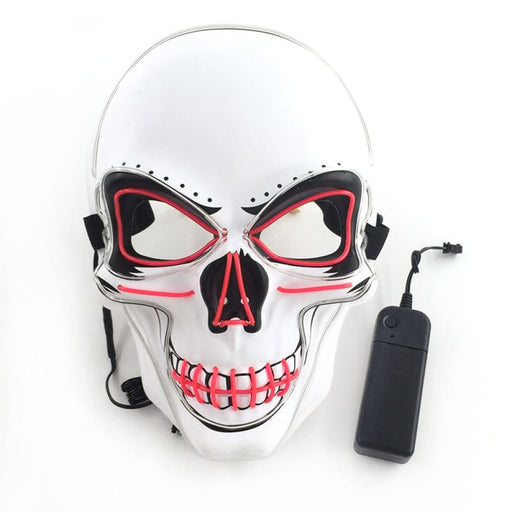 Glowing Neon Horror Skull Mask Party Decor Luminous