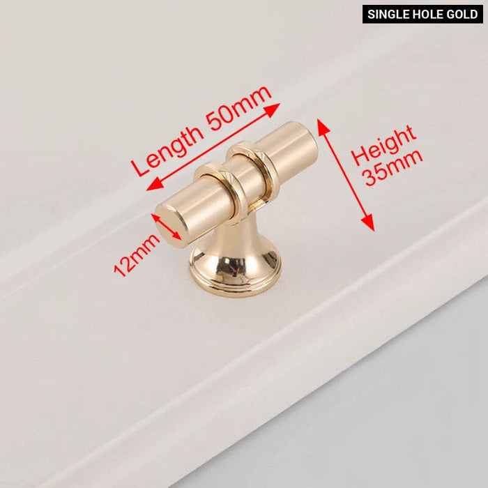 Gold Cabinet Handles Sleek Zinc Alloy Pulls