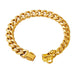 Gold Cuban Link Dog Chain Strong Stainless Steel Collar