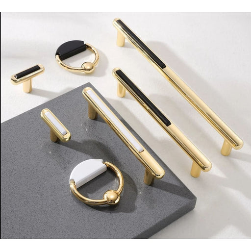 Gold Kitchen Cabinet Handles Zinc Alloy