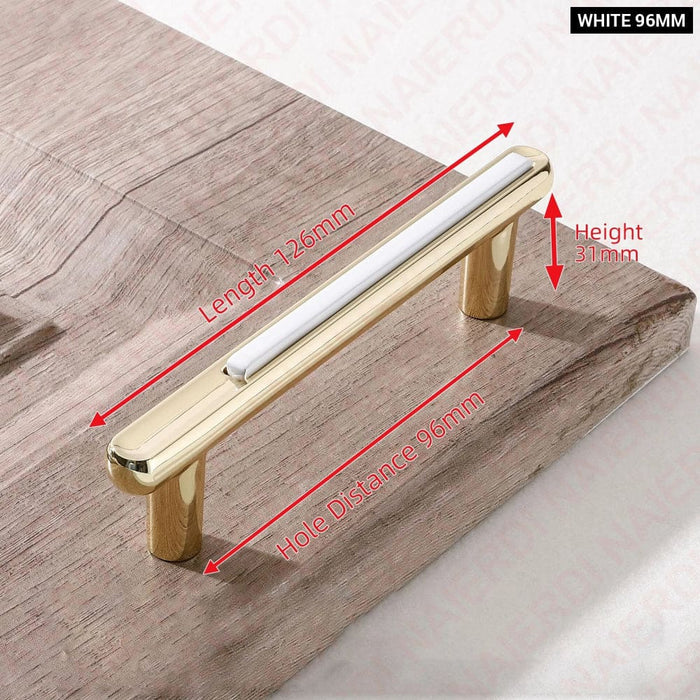 Gold Kitchen Cabinet Handles Zinc Alloy