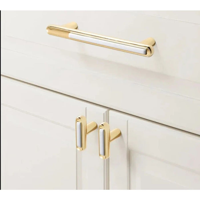 Gold Kitchen Cabinet Handles Zinc Alloy