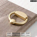 Gold Kitchen Cabinet Handles Zinc Alloy