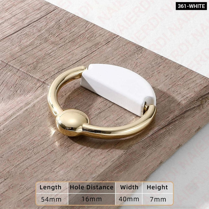 Gold Kitchen Cabinet Handles Zinc Alloy