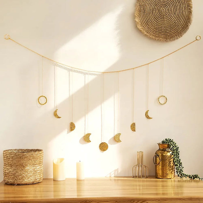 Gold Moon Phase Wall Decor