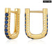 14k Gold Plated Cuff Earrings With Cubic Zircon 12 Colours