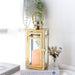 Gold Stainless Steel Candle Holder Lanterns For Indoor