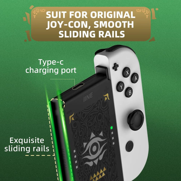 Golden-green Joypad Charging Grip Rectangle Shaped Dock