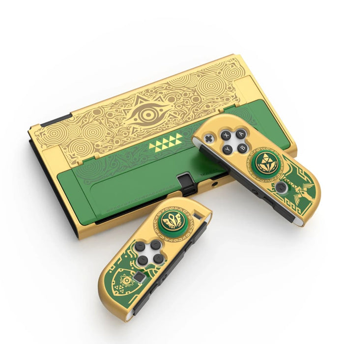 Golden-green Protective Case Cover Oled Console Compatible