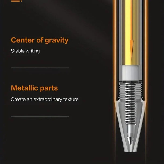 Golden Metal Gel Pen High Quality Signing For Office