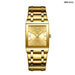 Golden Quartz Wristwatches For Female Male Fashion 30m