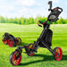 Golf Buggy Foldable Trolley Cart Swivel Wheel Umbrella