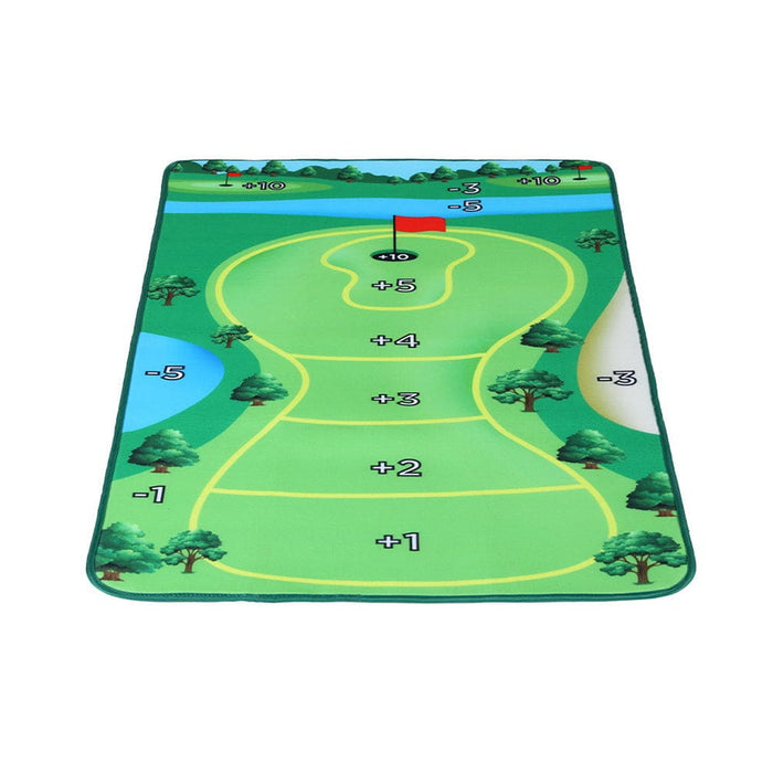 Goslash Picks Golf Chipping Game Mat Indoor Outdoor