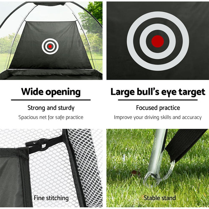 Goslash Picks 3m Golf Practice Net Tent Portable Training