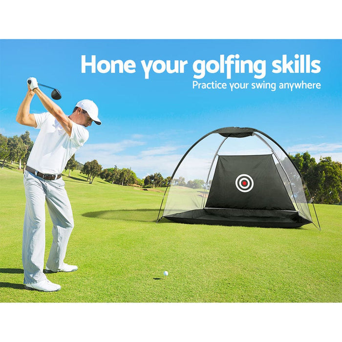 Goslash Picks 3m Golf Practice Net Tent Portable Training