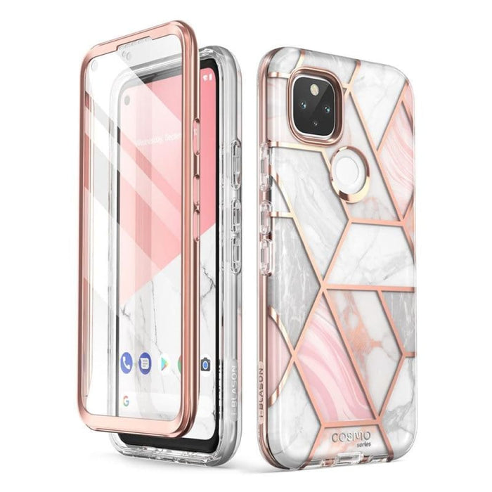 For Google Pixel 5 Case Full - body Glitter Marble