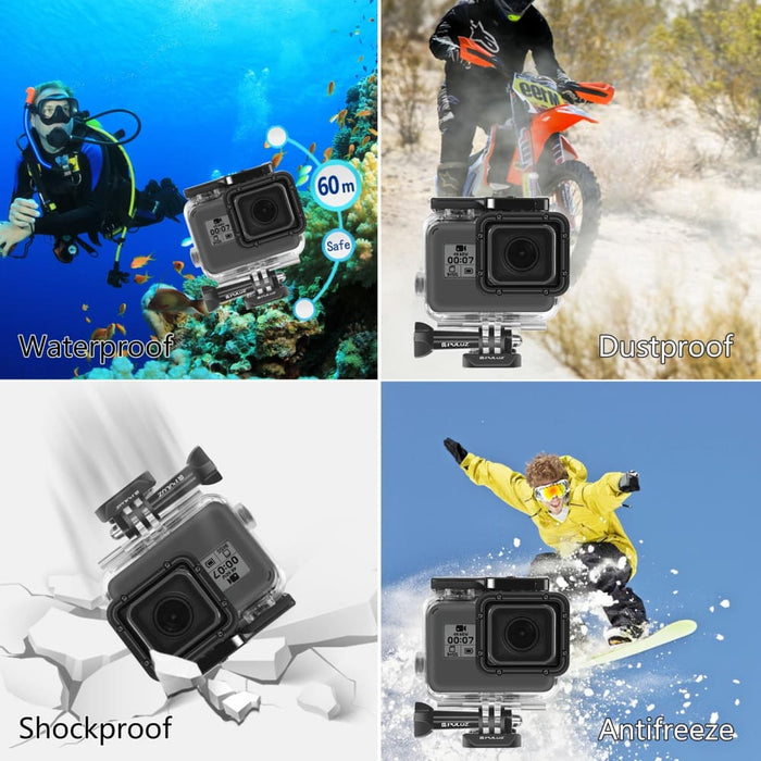 For Gopro Hero 2018 /hero7 /6/5 60m Underwater Waterproof