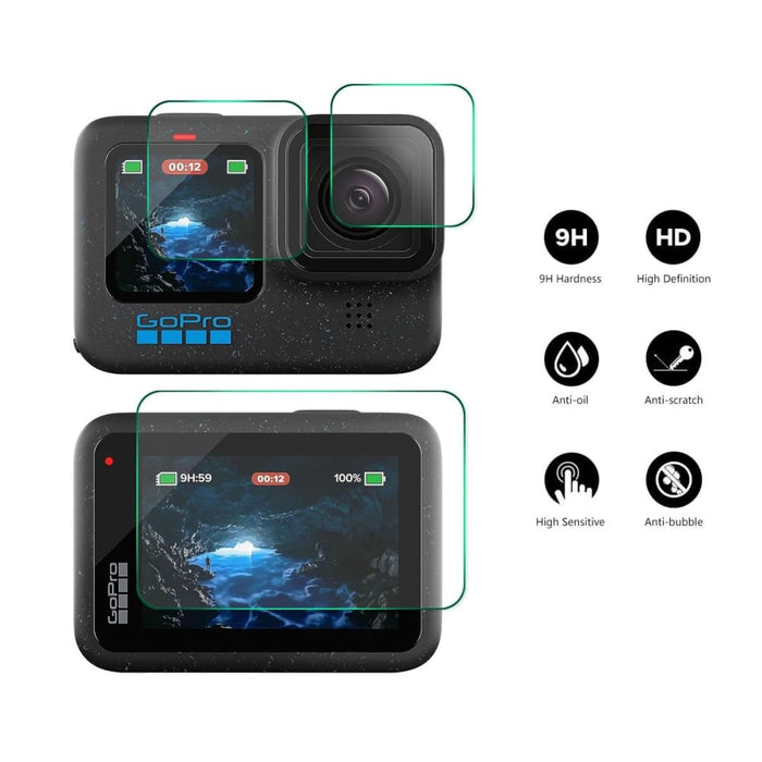 Gopro Hero12 Enkay Hat Prince 9h 0.2mm High Alumina Silicon