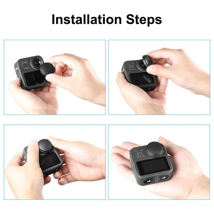 Gopro Max Soft Tpu Rubber Dual Lens Cap Cover