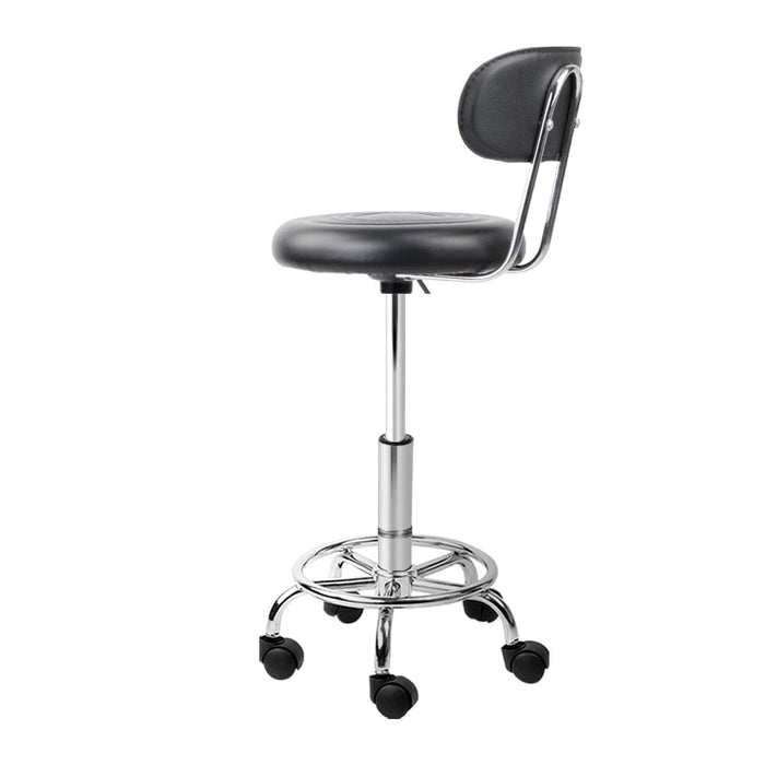 Goslash Picks 2x Salon Stool Swivel Backrest Chair Barber