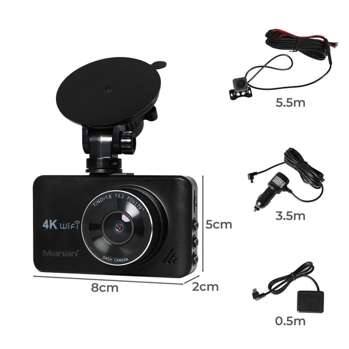 Goslash Picks 4k Car Dash Camera Front And Rear Dual Wifi