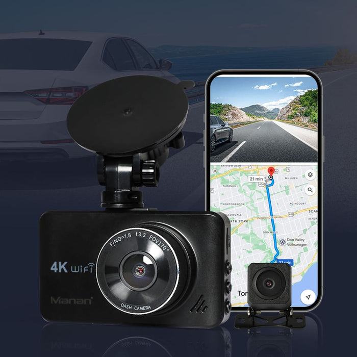 Goslash Picks 4k Car Dash Camera Front And Rear Dual Wifi