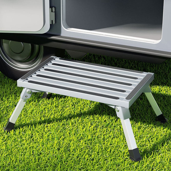 Goslash Picks Caravan Step Folding Aluminium Ladder Stool