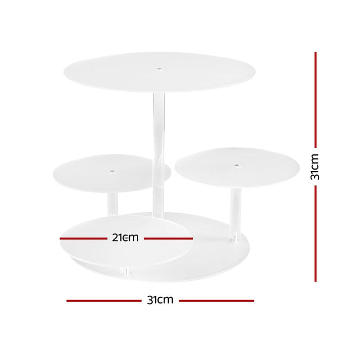 Goslash Picks Chef Cake Stand 5 Tiers Acrylic Holder